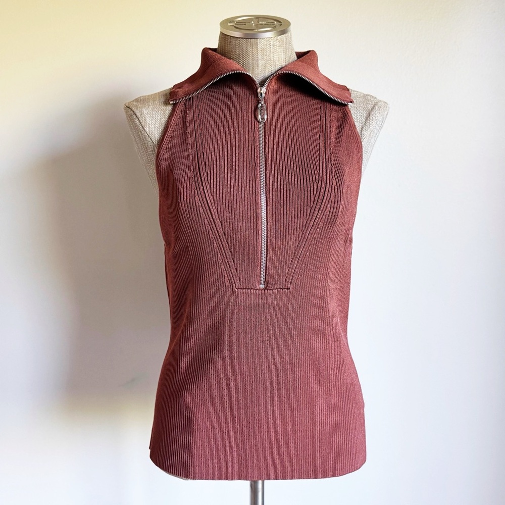 NWT Et Ochs Emily Knit Zipper Top - Picture 4 of 13
